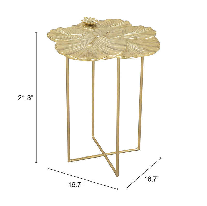 Lotus Side Table Gold