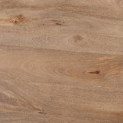 Goblet Side Table Brown & White