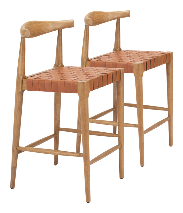 Bandani Counter Stool (Set of 2) Tan