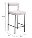Livorno Counter Stool (Set of 2) Ivory
