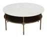 Bild Coffee Table White & Brass