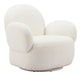 Pilka Swivel Chair White