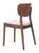 Kellua Dining Chair (Set of 2) Beige & Walnut