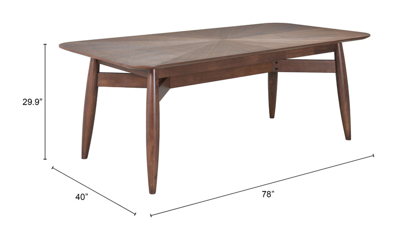 Silea Rectangular Dining Table Espresso