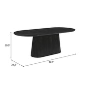 Sulco Dining Table Black