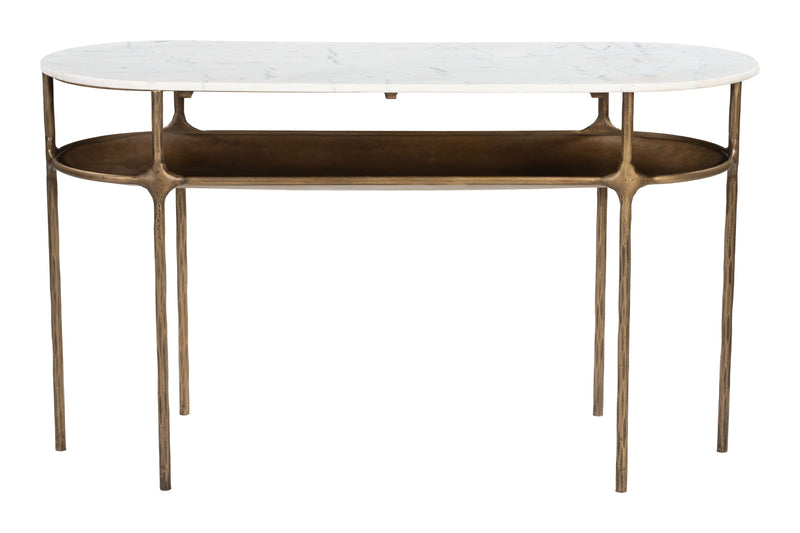 Bild Console Table White & Brass