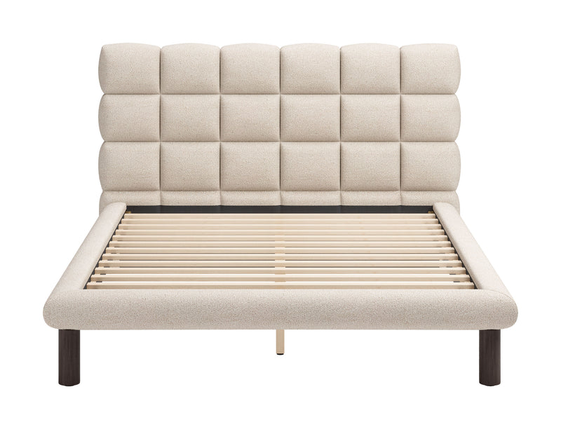 Placid Queen Bed Beige