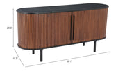 Koriana Sideboard Black & Walnut