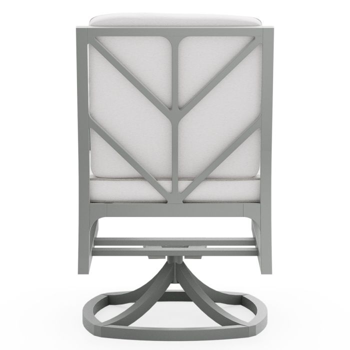 Alberti Dining Arm Swivel Chair - With Seat and Back Cushion