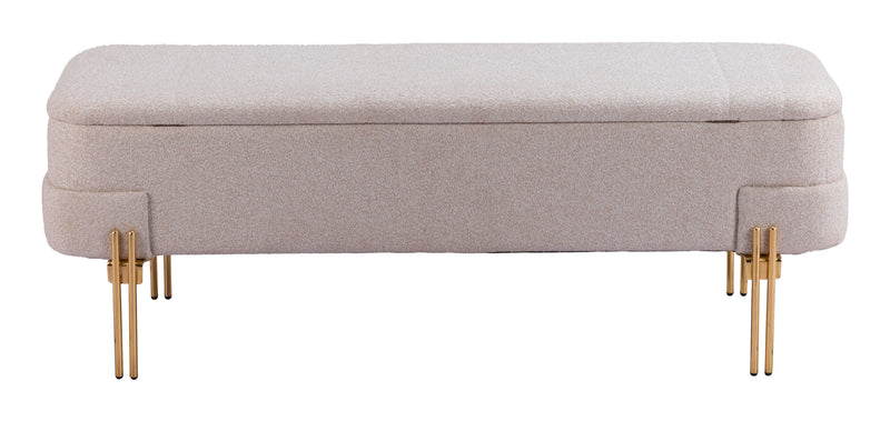 Lebreton Storage Bench Oatmeal Beige