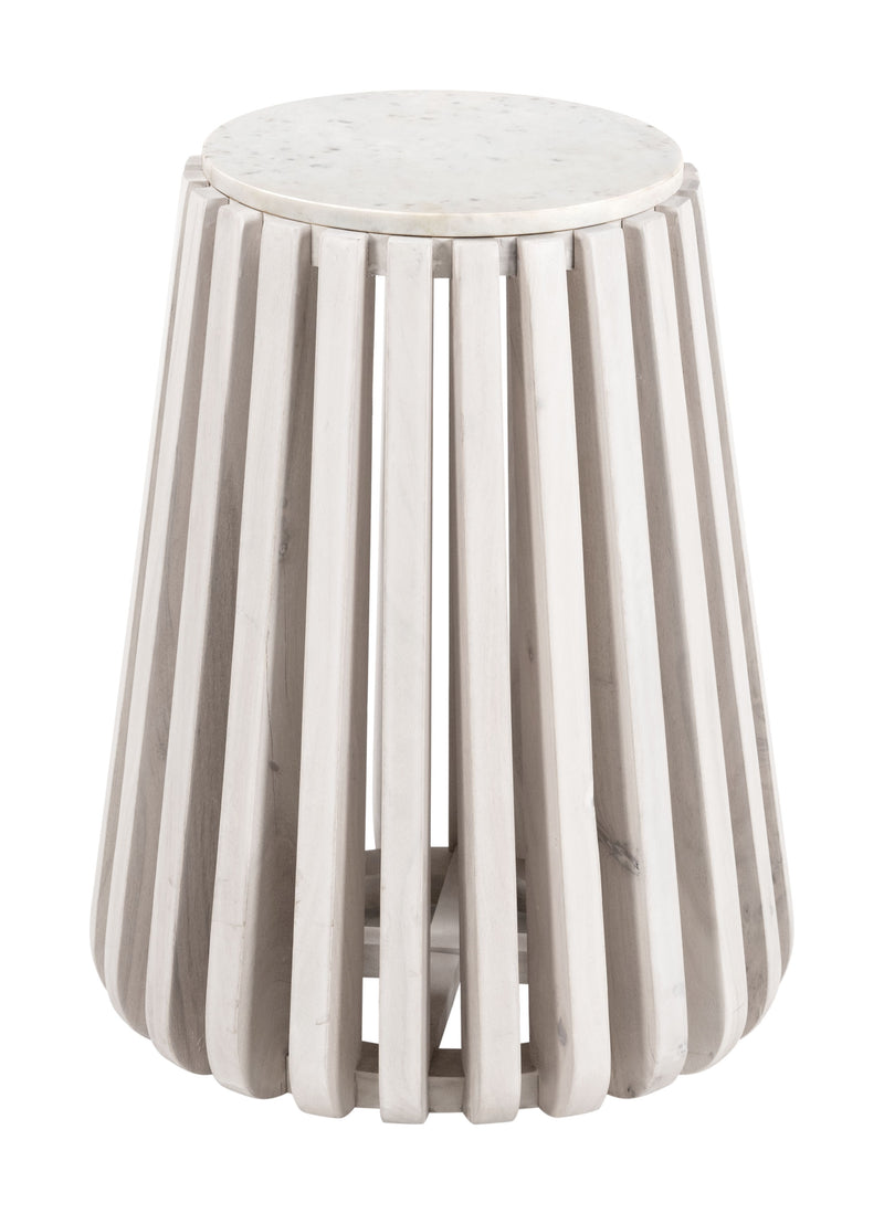 Cyprus Side Table White & Whitewashed