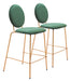 Odessa Counter Stool (Set of 2) Green & Gold