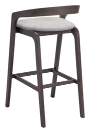Troy Barstool (Set of 2) Dove Gray & Espresso