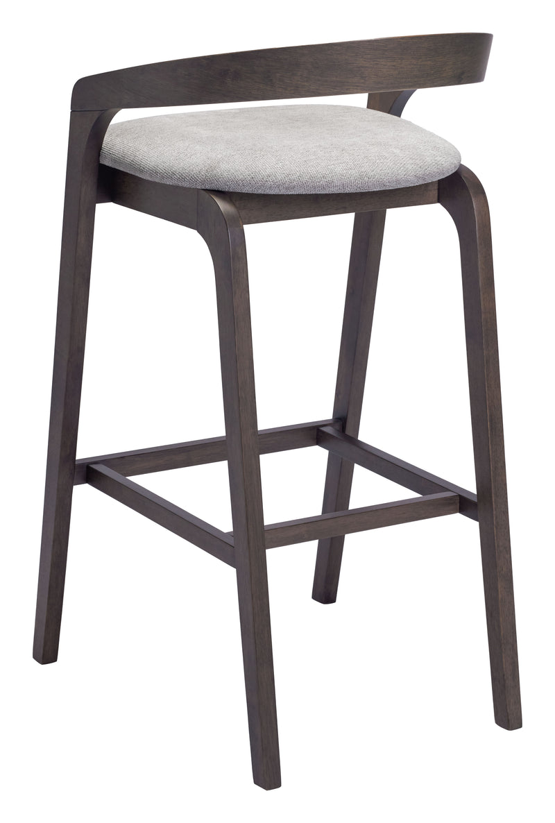 Troy Barstool (Set of 2) Dove Gray & Espresso