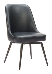 Keppel Swivel Dining Chair (Set of 2) Black