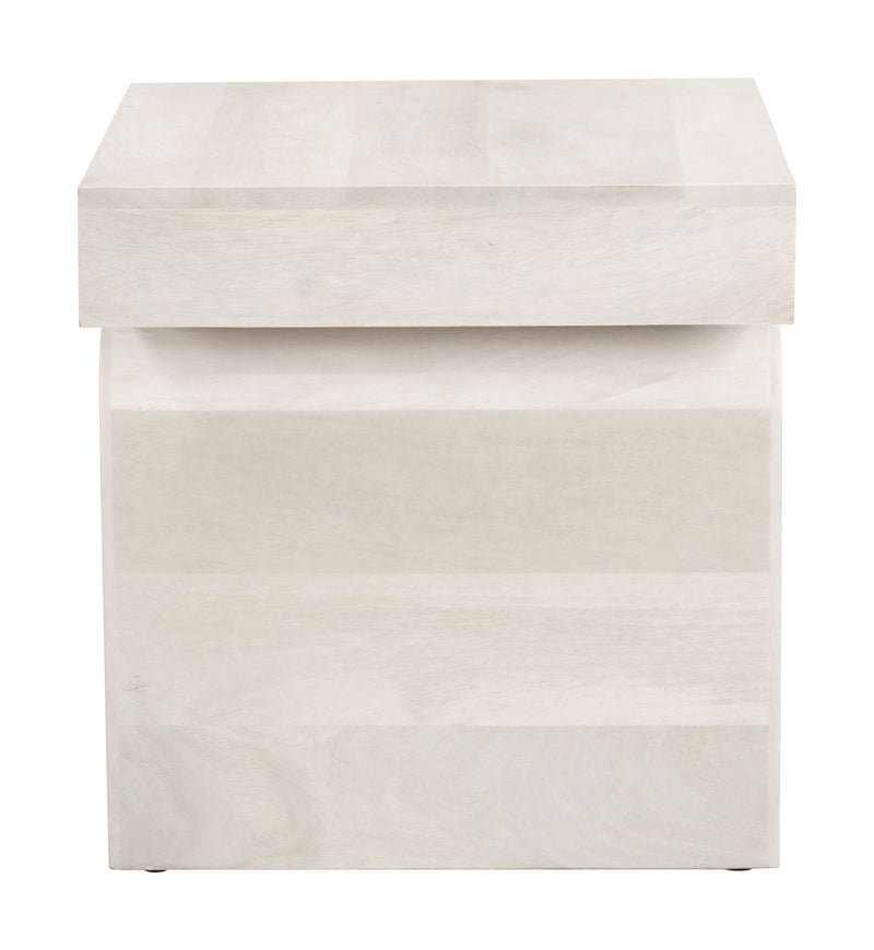 Kiel Side Table Whitewashed