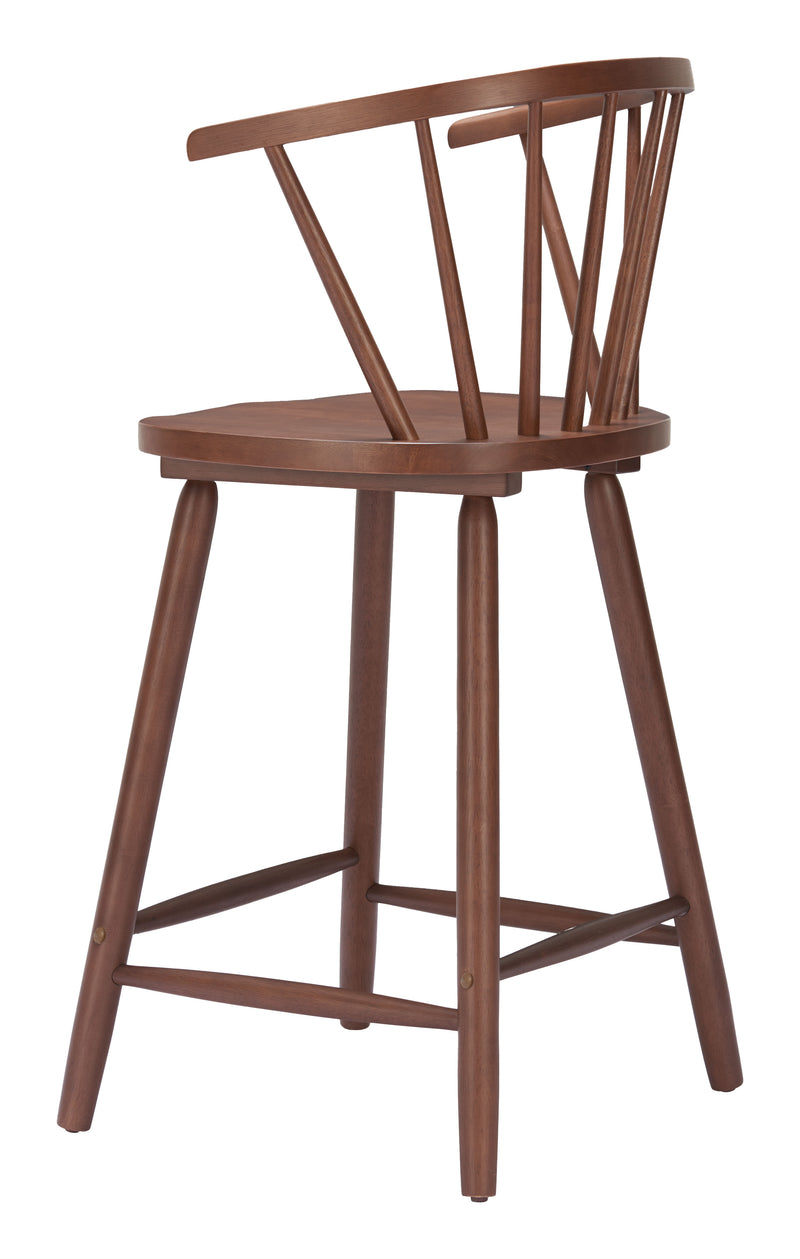 Stenger Counter Stool (Set of 2) Walnut