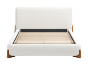 Baris Queen Bed Ivory