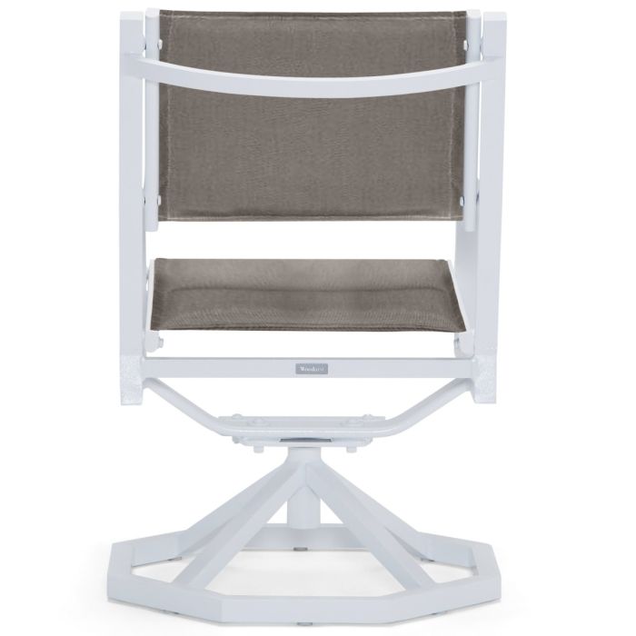 Palm Padded Sling Swivel Rocking Dining Chair Coast Padded Sling