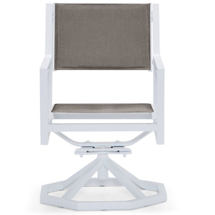 Palm Padded Sling Swivel Rocking Dining Chair Coast Padded Sling