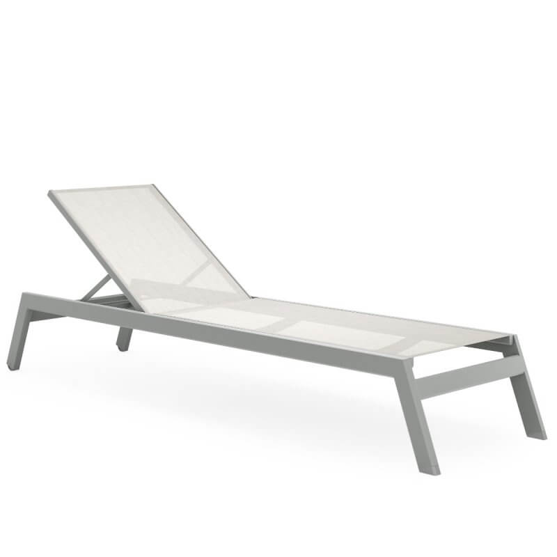 Palm Palm Coast Sling Chaise Lounge 2.0 w/ Casters Coast Sling