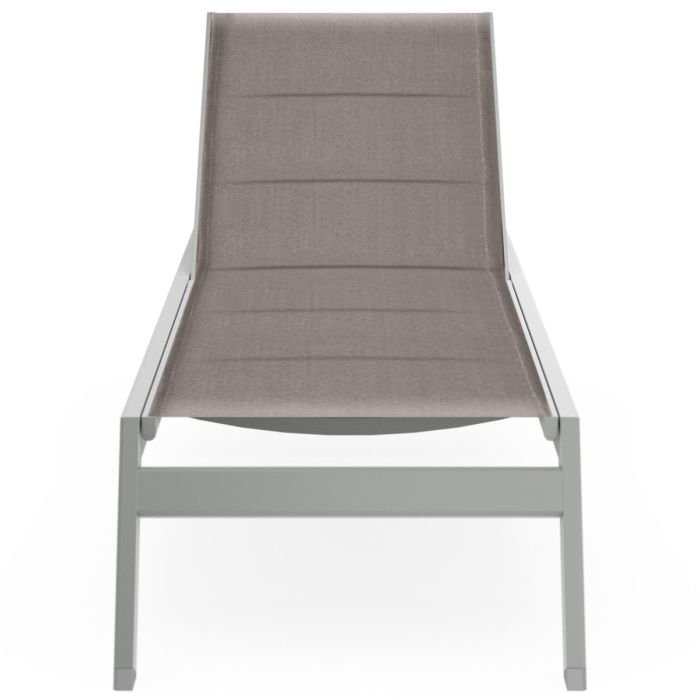 Palm Palm Coast Padded Sling Chaise Lounge 2.0 w/ Casters Coast Padded Sling