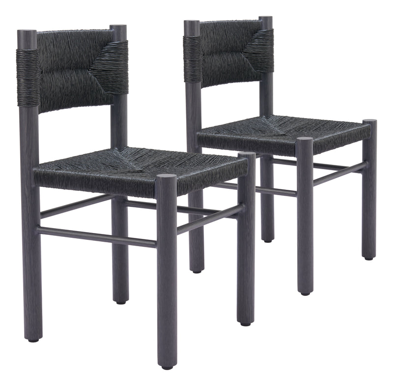 Iska Dining Chair (Set of 2) Black