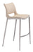 Ace Barstool (Set of 2) Light Pink & Silver