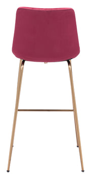 Tony Barstool Red & Gold