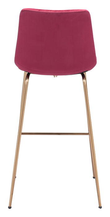 Tony Barstool Red & Gold