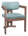 Poly Dining Chair Moss Gray & Walnut