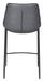Magnus Counter Stool (Set of 2) Dark Gray & Black