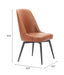 Keppel Swivel Dining Chair (Set of 2) Brown