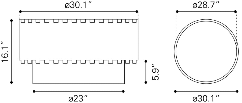Bombay Coffee Table Natural