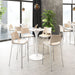Ace Barstool (Set of 2) Light Pink & Silver