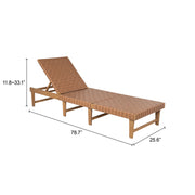 Breath Chaise Lounge Brown