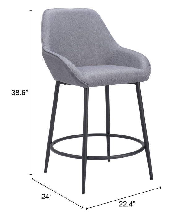 Vila Counter Stool (Set of 2) Gray