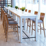 Ambrose Barstool (Set of 2) Walnut & Dark Gray