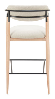 Equinox Barstool Oyster Gray & Natural