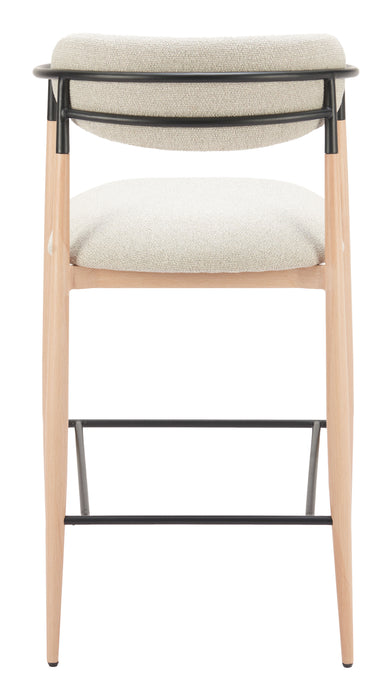 Equinox Barstool Oyster Gray & Natural