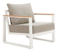 Welt Armchair Taupe & White