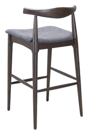 Tuzka Barstool (Set of 2) Gray & Espresso