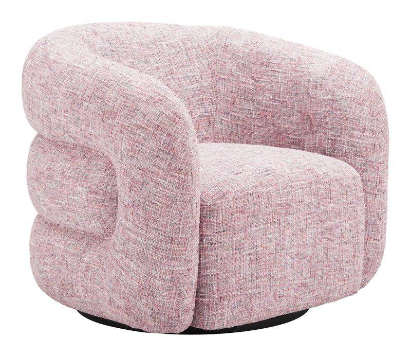 Refine Swivel Chair Pink Tweed