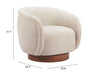 Vinta Swivel Chair Beige