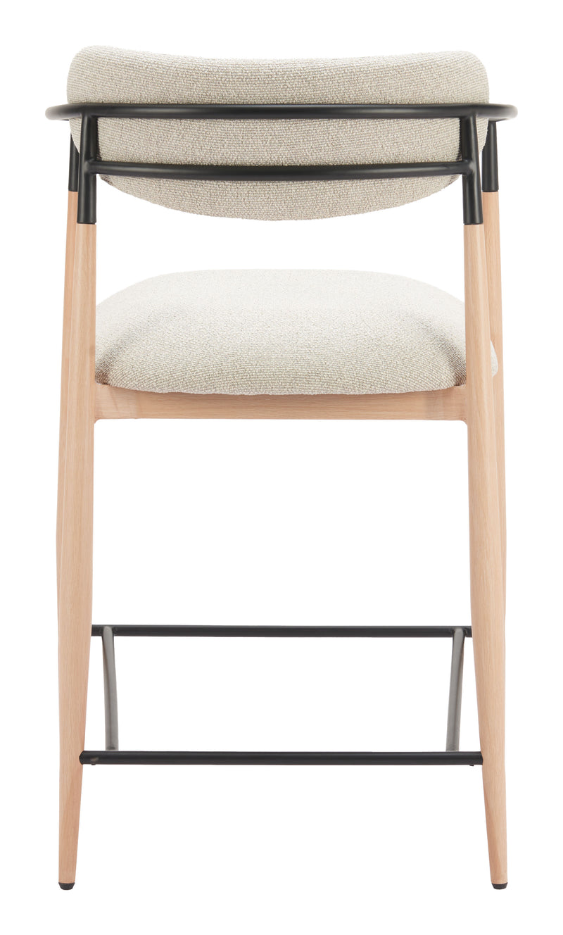 Equinox Counter Stool Oyster Gray & Natural