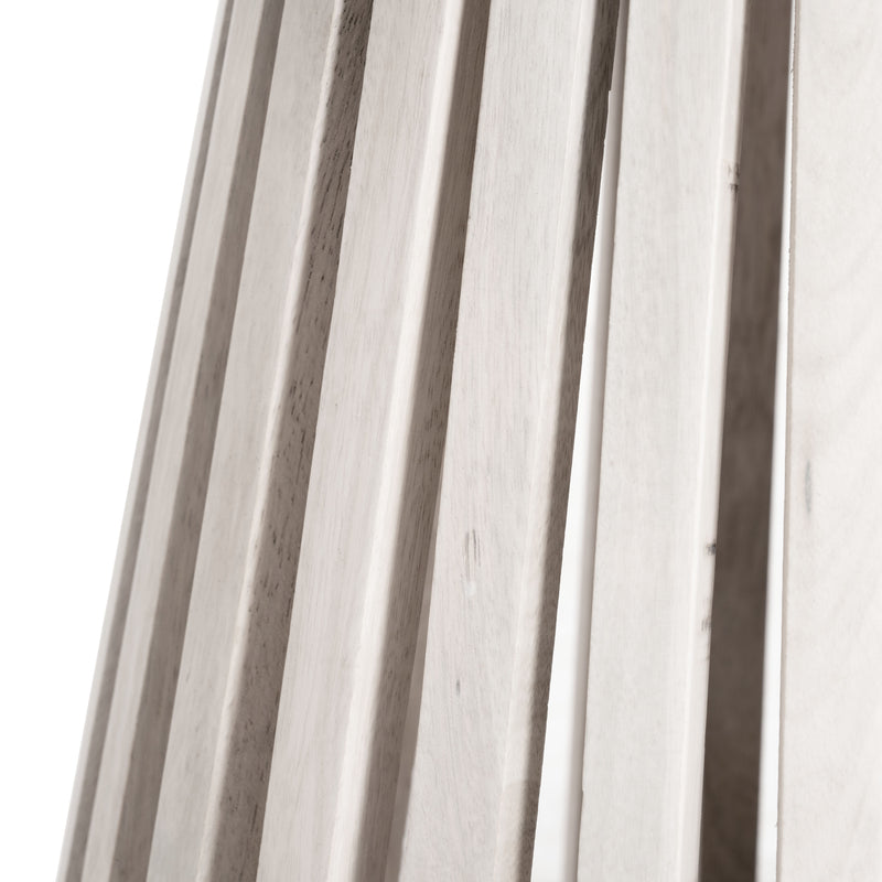 Mazara Side Table White & Whitewashed