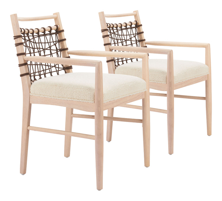 Wezly Dining Chair (Set of 2) Ivory