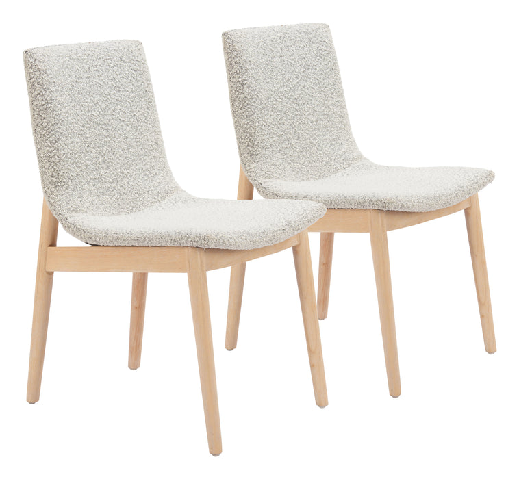 Raha Dining Chair (Set of 2) Gray & Whitewashed