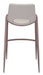 Desi Barstool (Set of 2) Beige & Walnut