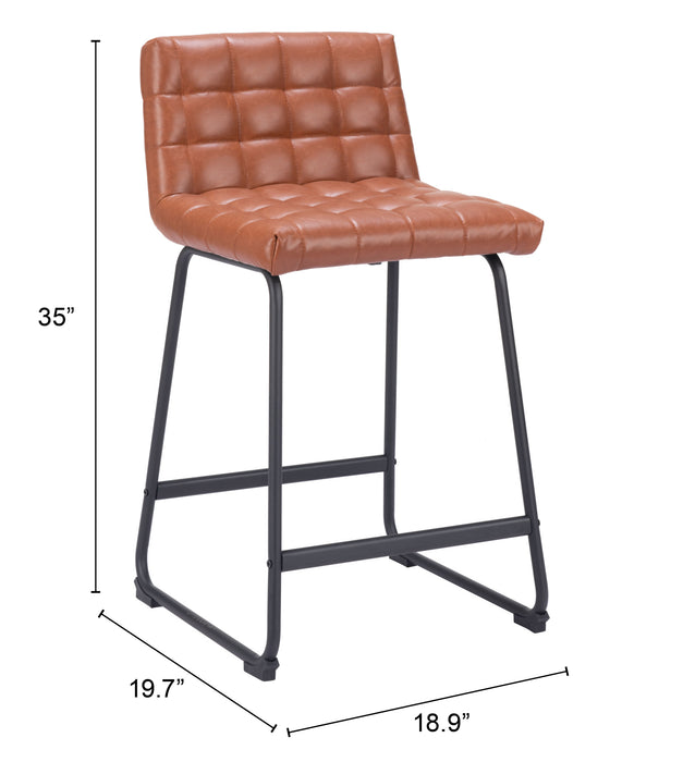 Pago Counter Stool (Set of 2) Brown